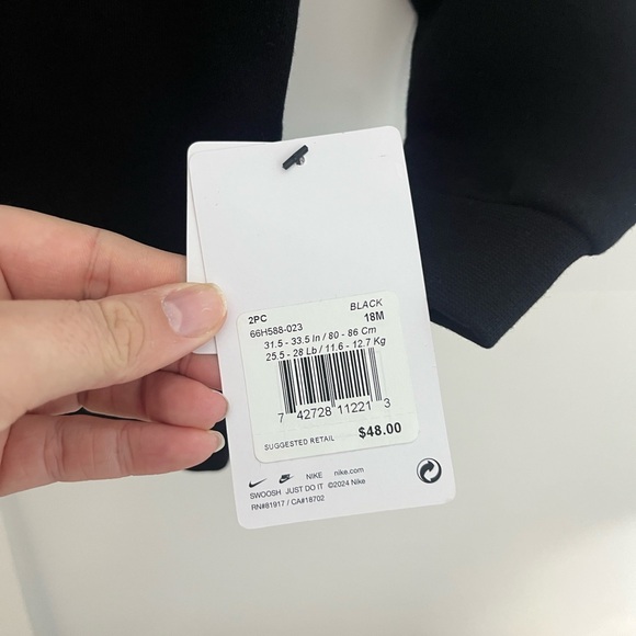 Nike Kids 2 Piece Sweat Outfit Size 18 Months - Picture 5 of 12